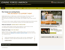 Tablet Screenshot of joiningforcesamerica.org